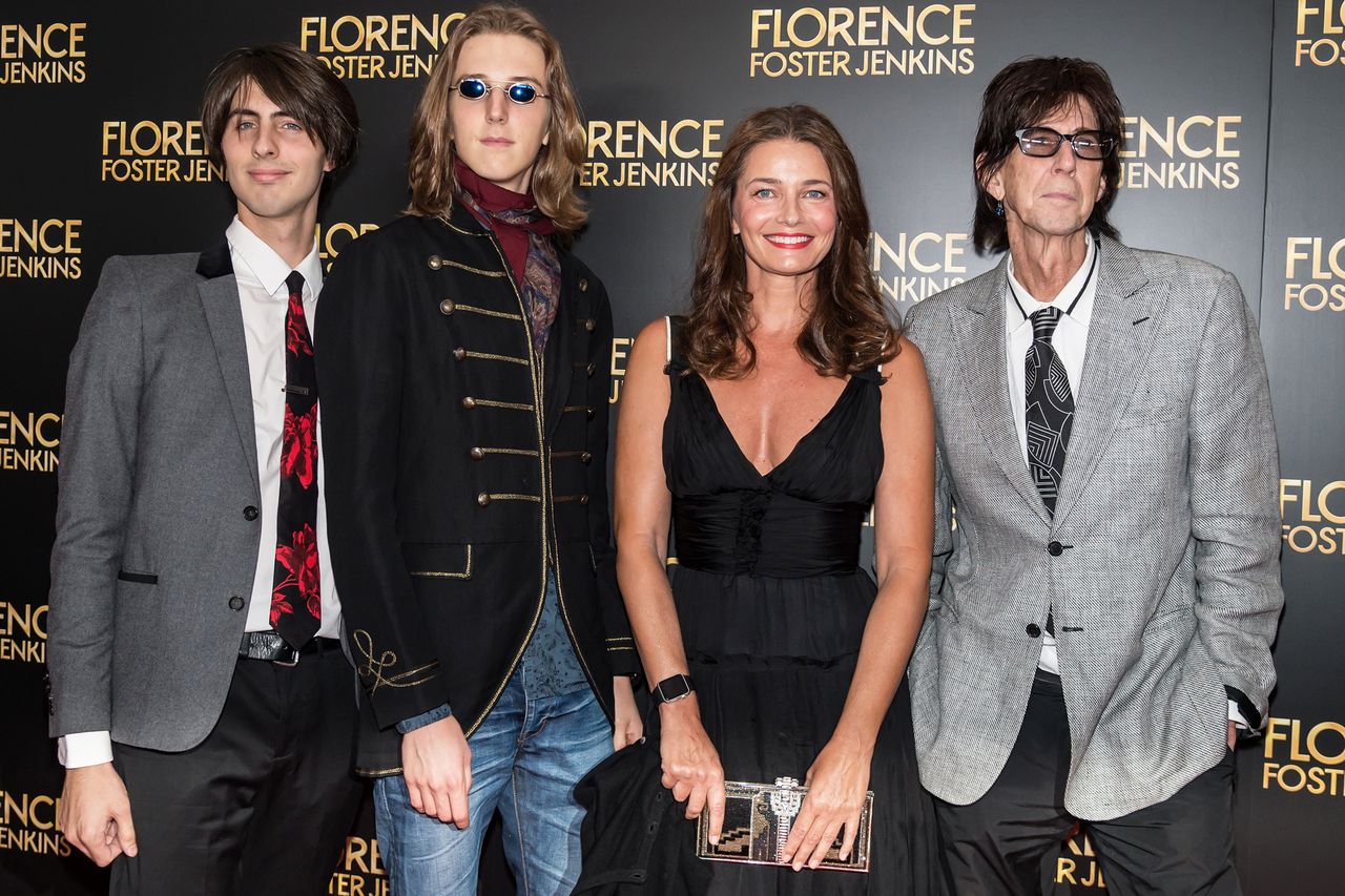 Jonathan Raven Ocasek, Oliver Orion Ocasek, Paulina Porizkova and Ric Ocasek attend the ‘Florence Foster Jenkins’ New York premiere at AMC Loews Lincoln Square 13 theater on August 9, 2016 in New York City.Credit: Gilbert Carrasquillo/FilmMagic