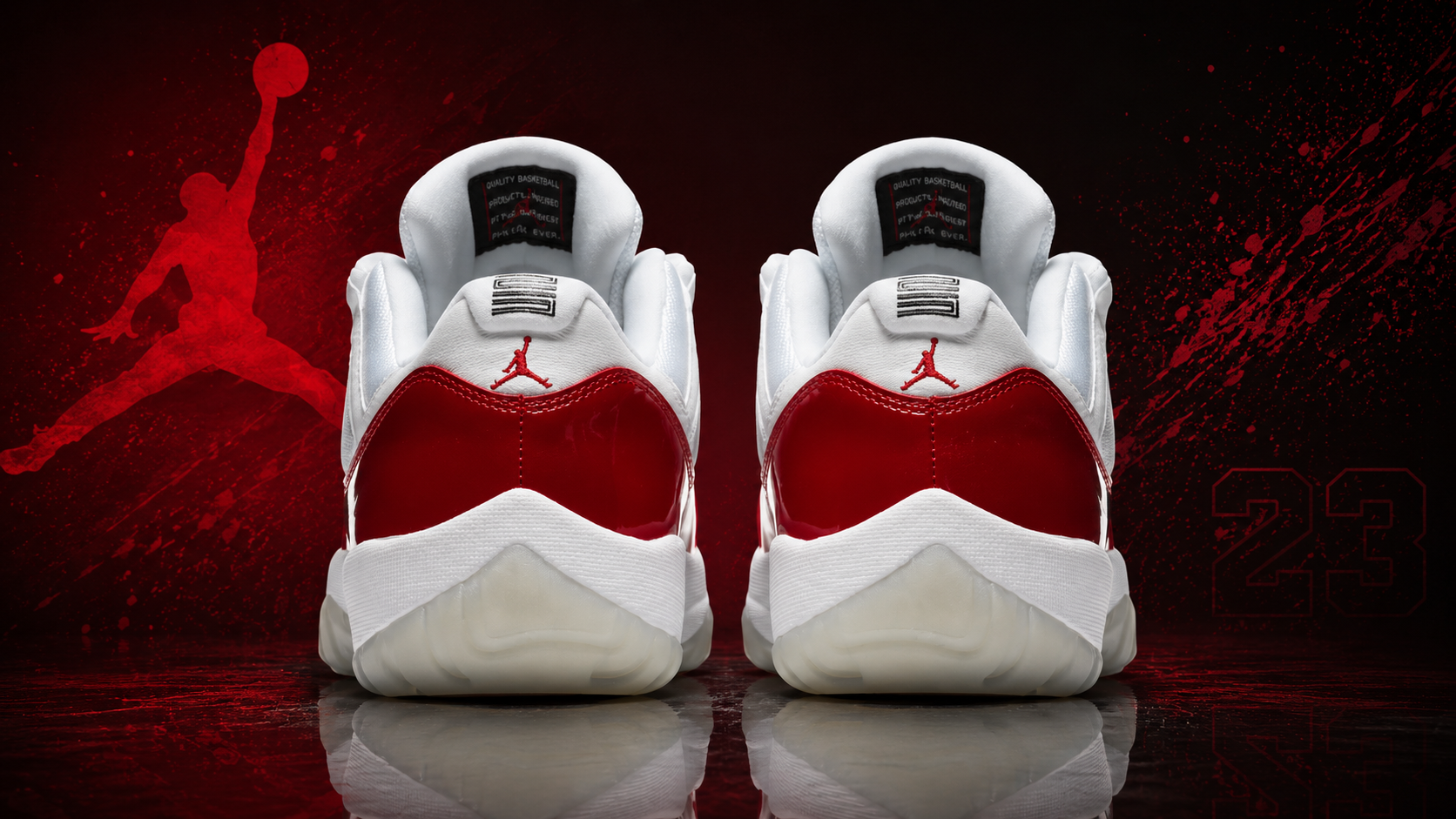Air Jordan 11 Low 'Cherry' - Glistening Red, Icy Outsole, Everyday