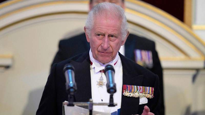 King Charles announced a reduced treatment schedule for cancer.MEGA