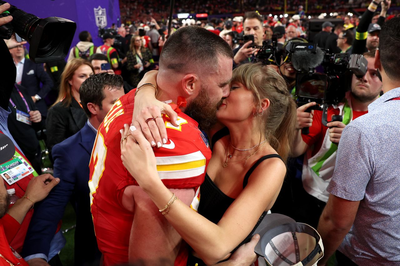 Travis Kelce and Taylor Swift.Credit: Ezra Shaw/Getty Images