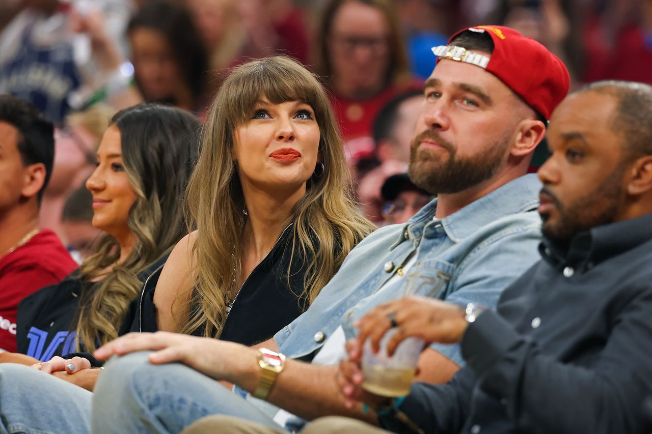 Taylor Swift and Travis KelceCredit: Gregory Shamus/Getty Images