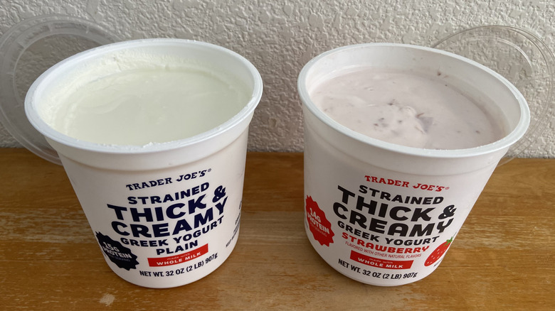 Trader Joe's yogurt containers opened