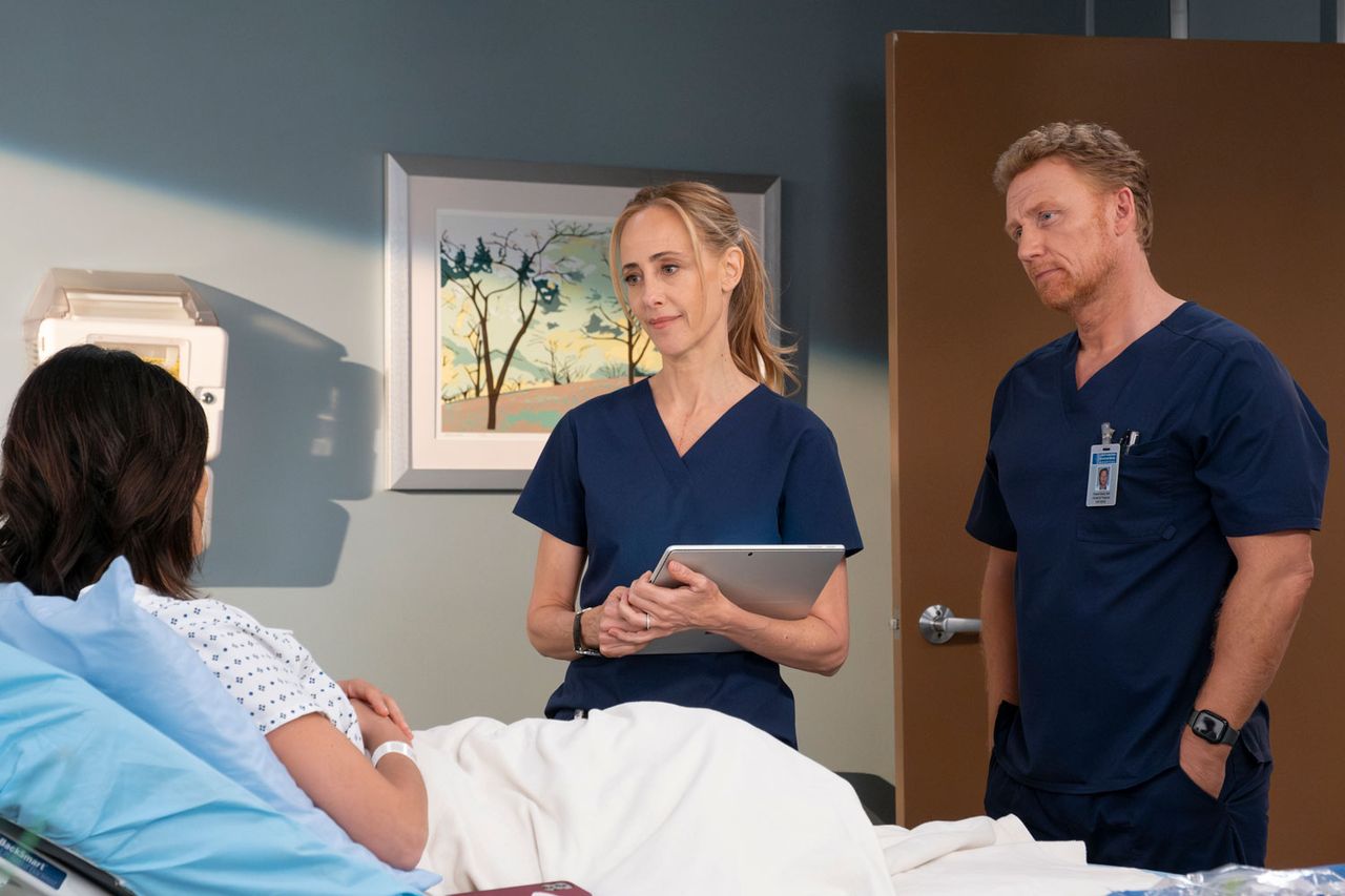 Kim Raver and Kevin McKidd on Grey’s Anatomy.Credit: Tina Thorpe/Disney