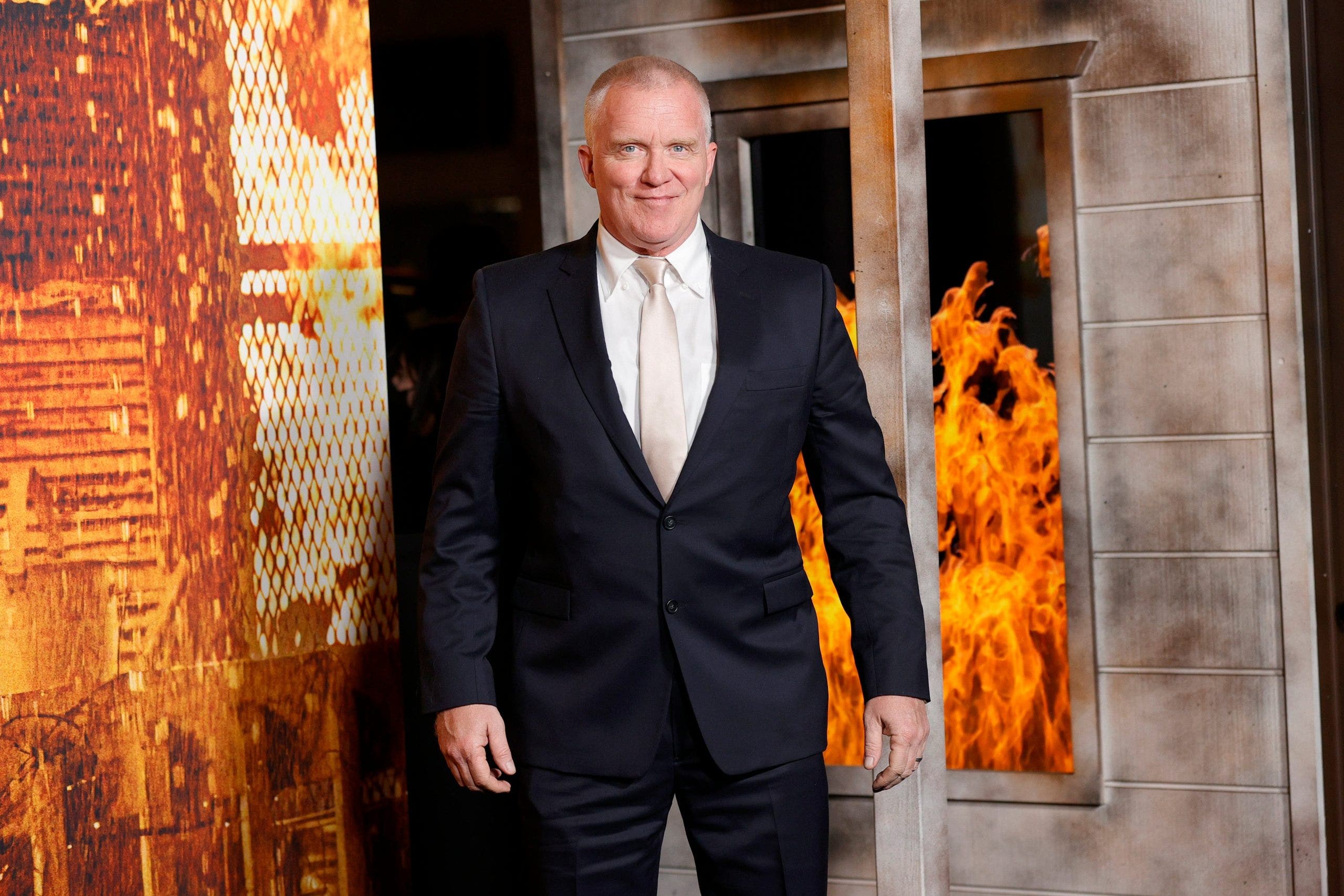 Anthony Michael Hall attends a costume party premiere at TCL Chinese Theatre.