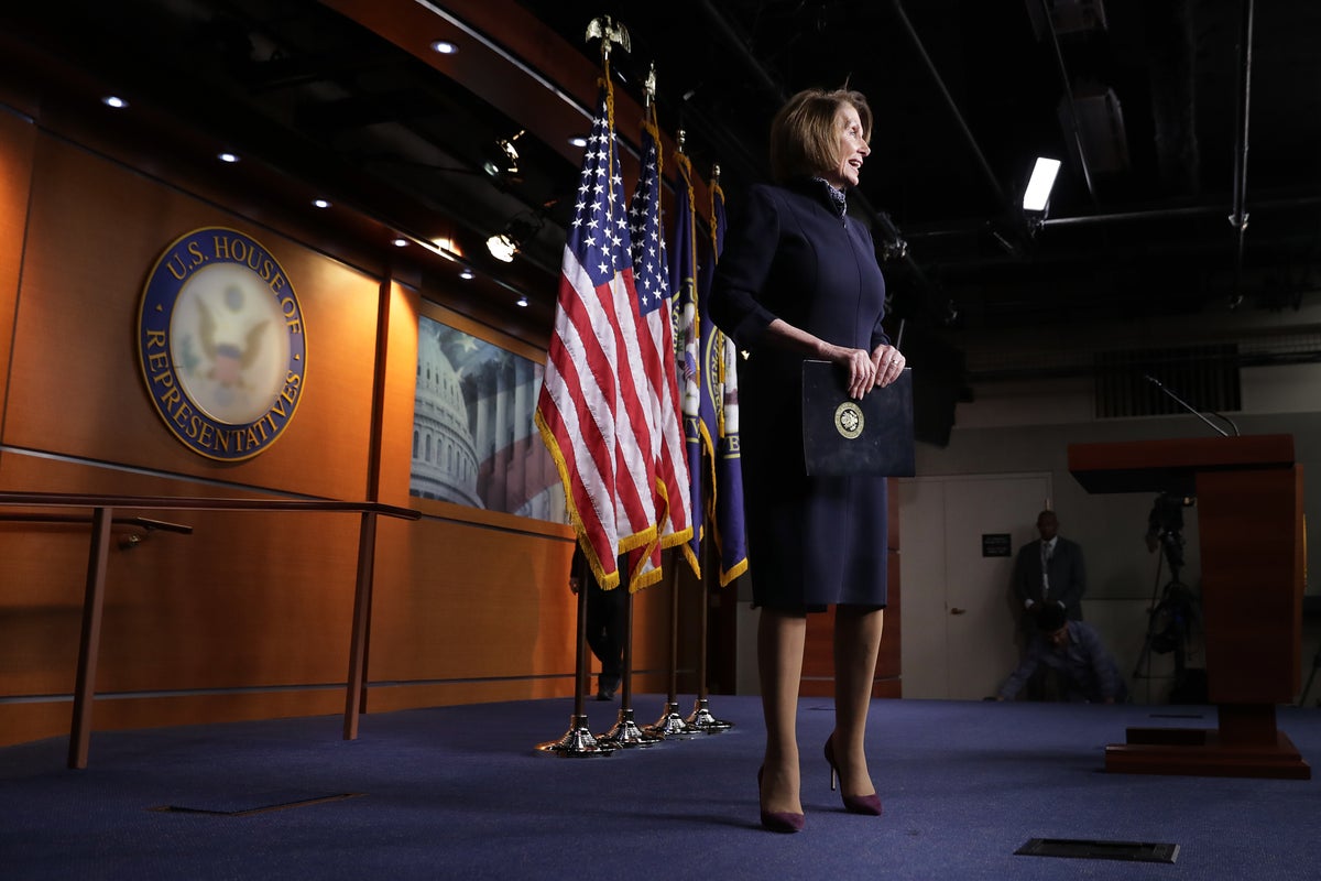 Nancy Pelosi, pictured in December of 2018, went on to become speaker of the House for four years after Democrats seized control of the chamber in the 2018 midterms (Getty)