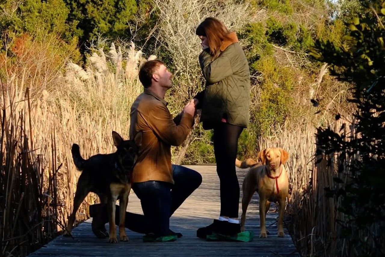 Billy Haire proposes to Naomie OlindoCredit: Haleigh McCarthy Photography