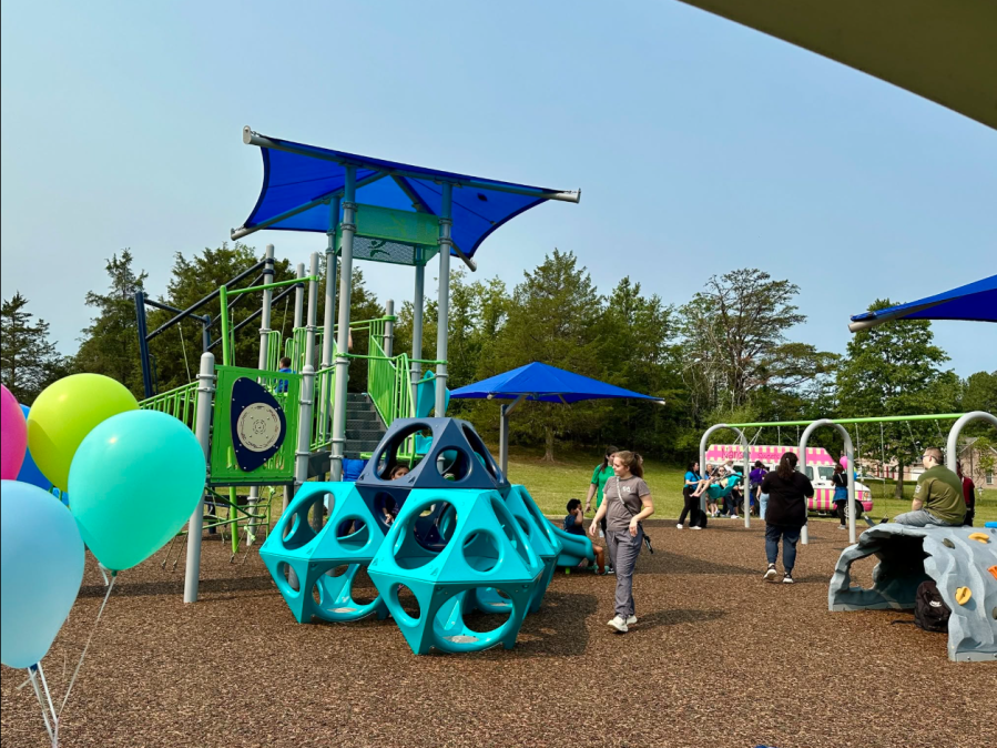 Roanoke VIA Day School opens renovated playground for students