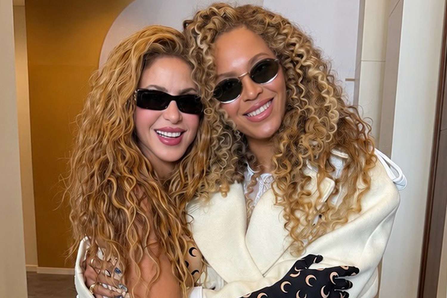 Beyoncé and Shakira Are Hair Goals as They Embrace Their Natural Curls ...