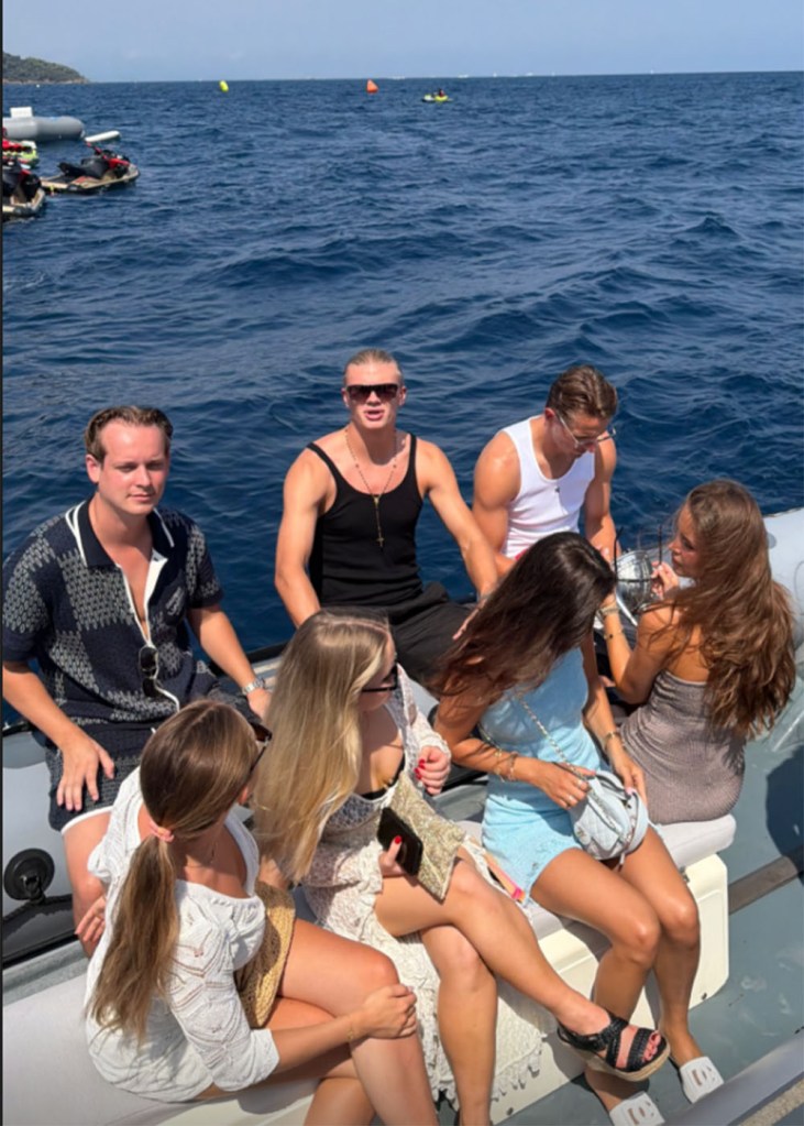 Erling Haaland and girlfriend enjoy day on his private yacht after breaking out World Cup - AOL