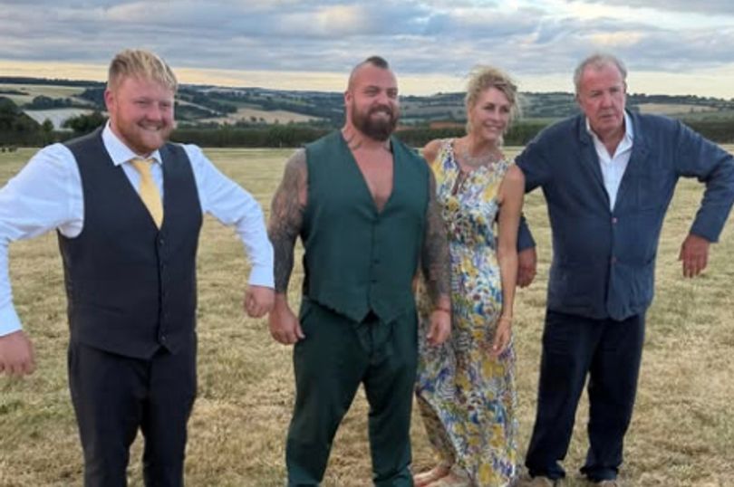 Kaleb Cooper's unseen wedding snaps as he dances with fiance and poses with Clarkson and Eddie Hall