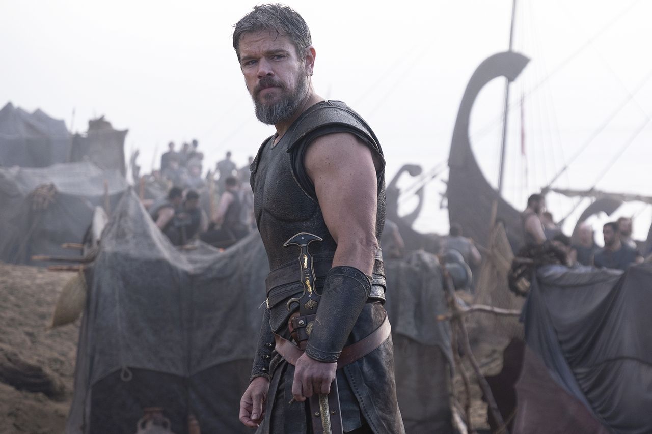 Matt Damon como Odisseu em 'The Odyssey'Crédito: Melinda Sue Gordon/Universal Pictures