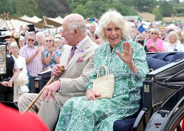 King Charles III And Queen Camilla Attend The RHS Sandringham Flower Show
