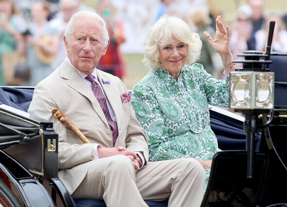 King Charles III And Queen Camilla Attend The RHS Sandringham Flower Show