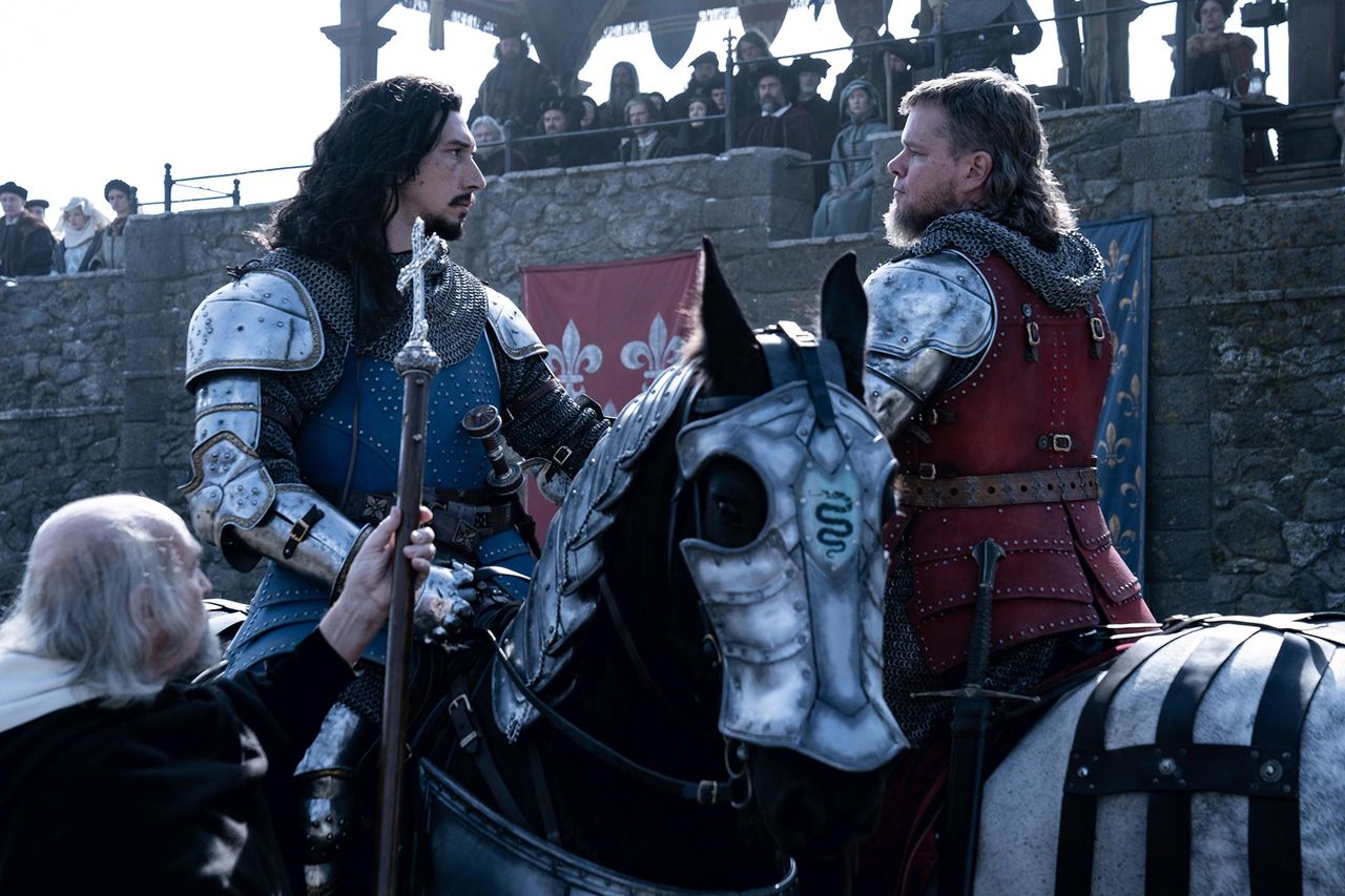 Adam Driver and Matt Damon in ‘The Last Duel’Credit: Patrick Redmond/20th Century Studios