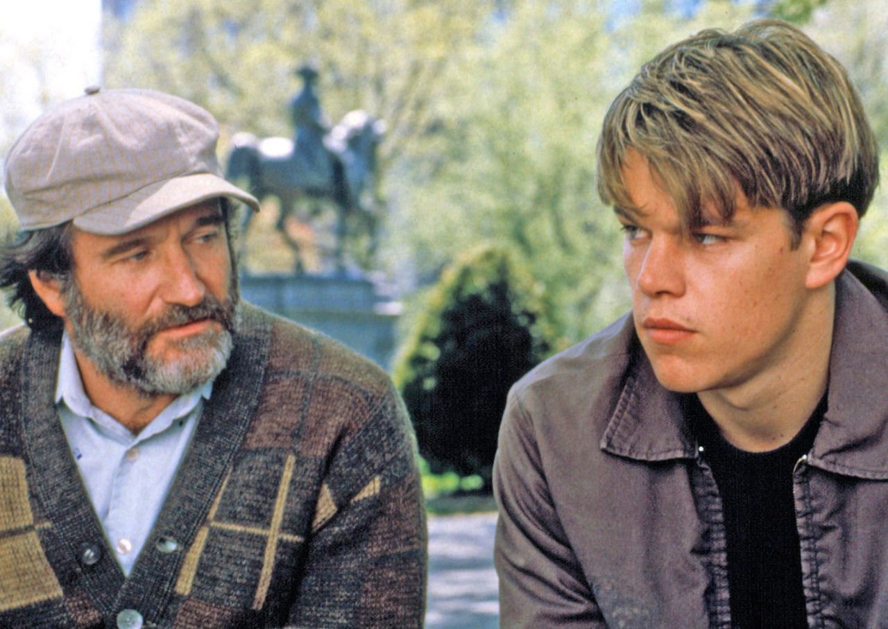 Robin Williams and Matt Damon in ‘Good Will Hunting’Credit: Everett Collection