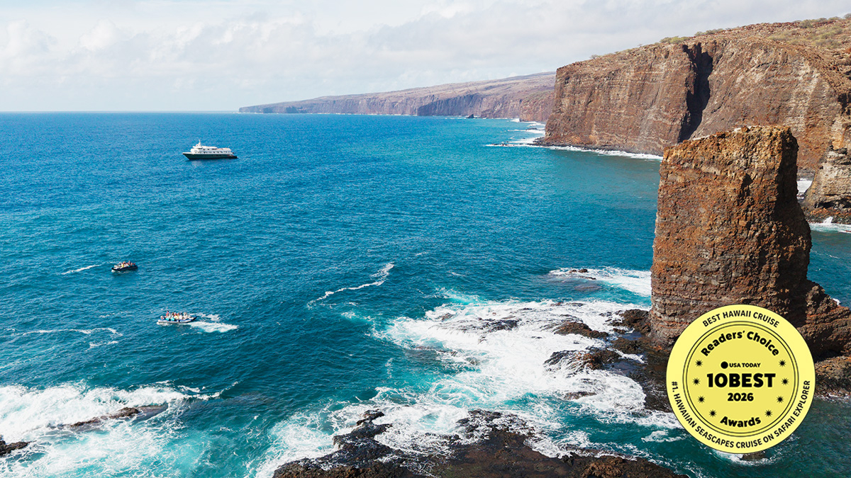 UnCruise's Hawaiian Seascapes Cruise Wins USA TODAY's Top Itinerary Award