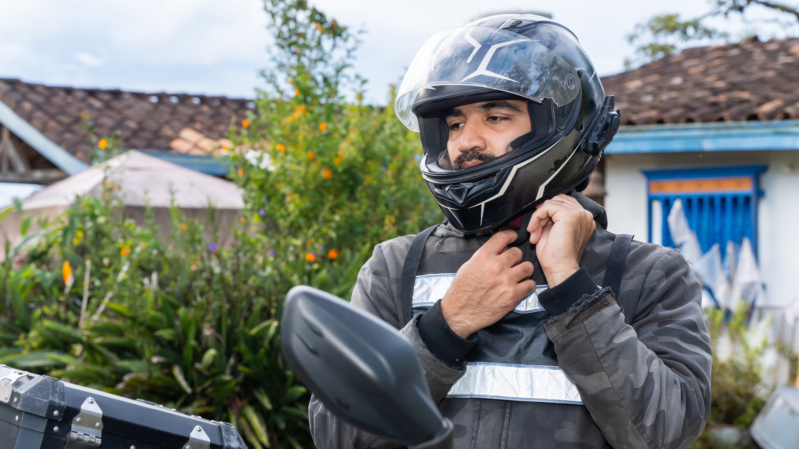 2nd helmet on motorcycle Daytona Half Face – Amendment Two Face Skull Helmet –