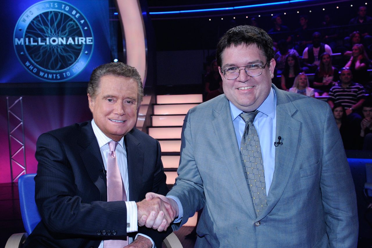 Kevin Olmstead and Regis Philbin.Credit: ABC Photo Archives/ABC via Getty