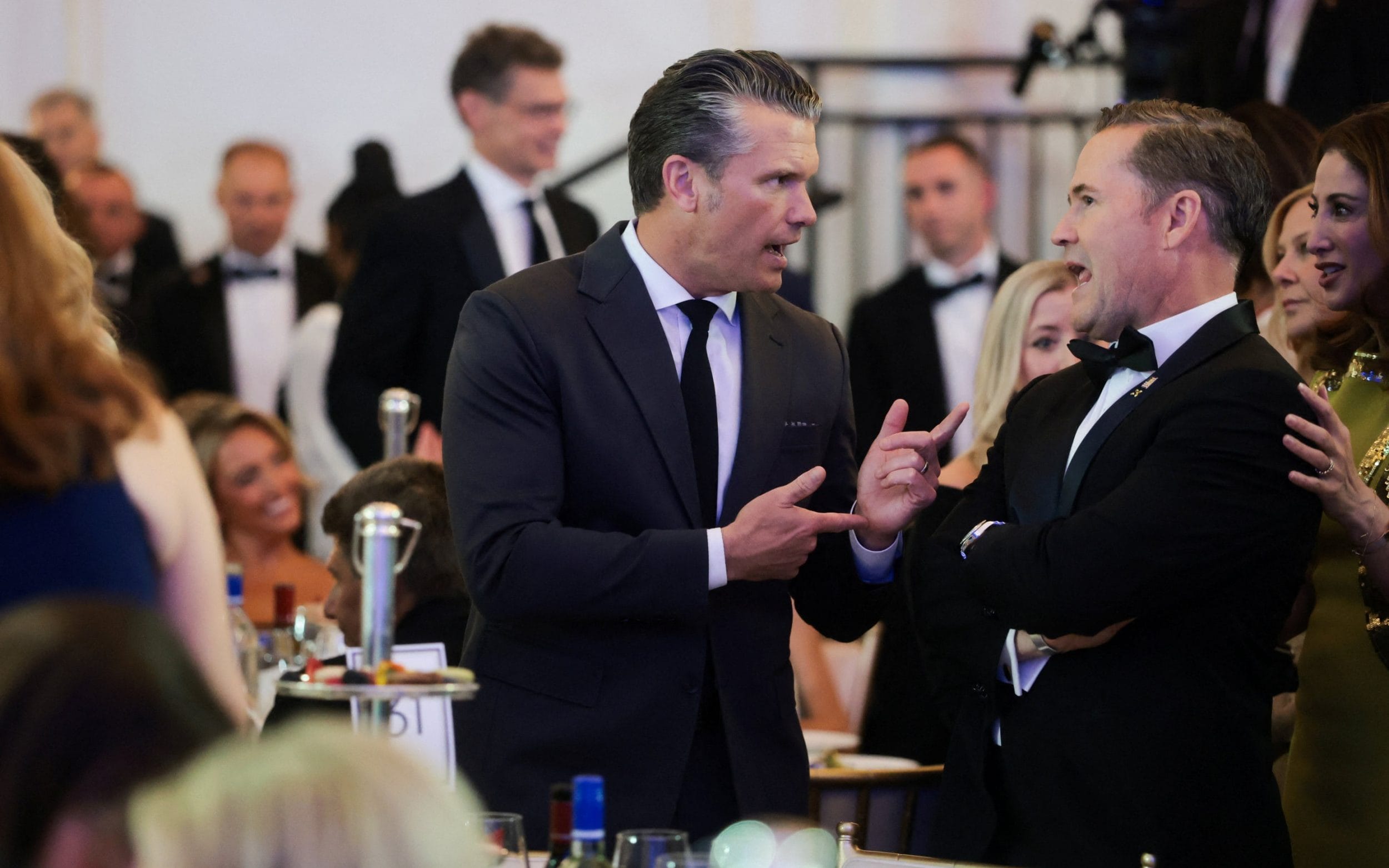 Pete Hegseth at the White House's press dinner