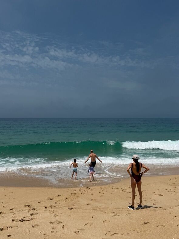 The Sussexes chilling on the beach