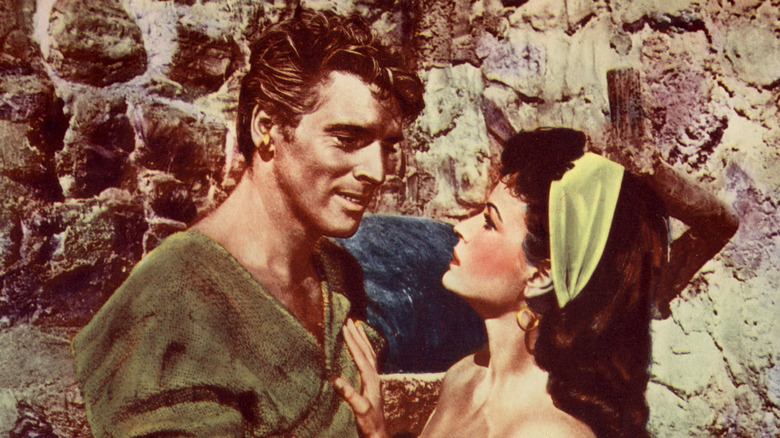 Vallo and Consuela facing each other in The Crimson Pirate