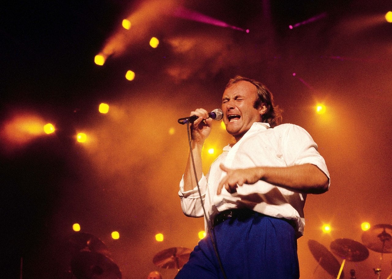 Phil Collins singing. - 