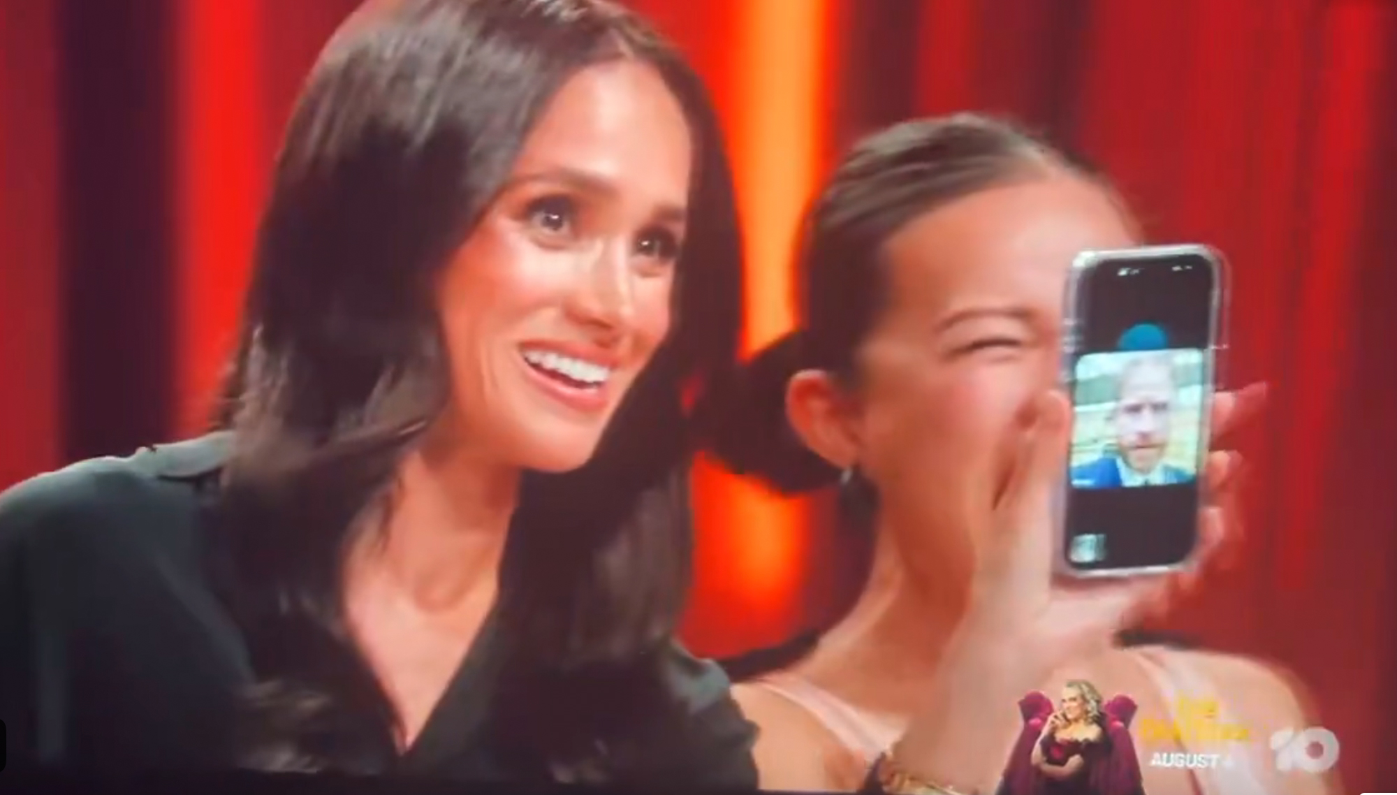 Prince Harry makes 'cringe' phone call to Meghan Markle as she guests judges on 'MasterChef Australia' - AOL