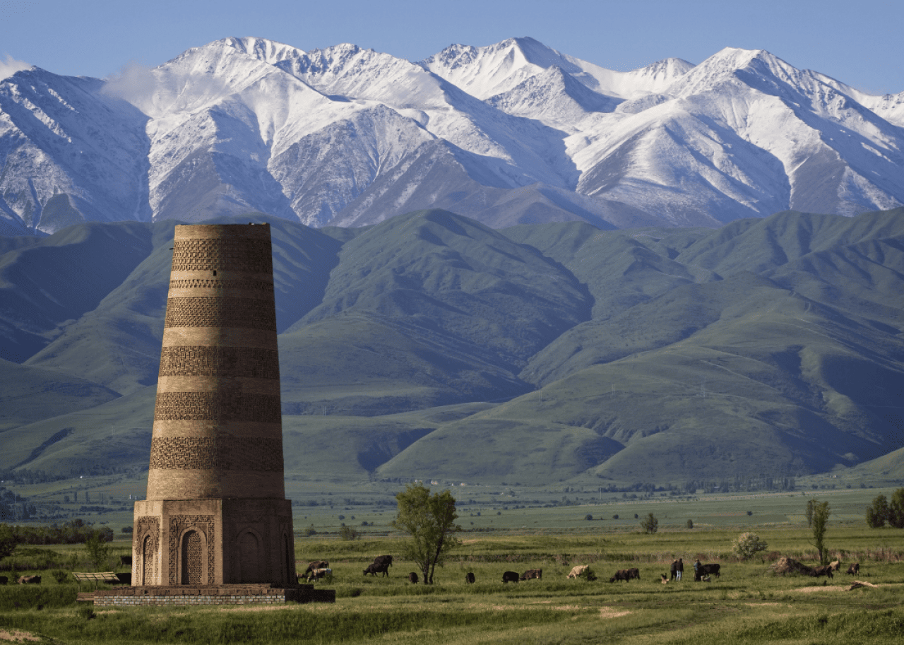 Burana Tower located on Silk road - 