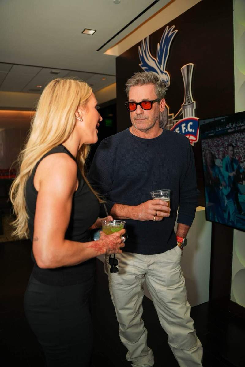Jon Hamm attended the July 19, 2026 FIFA World Cup Final match at MetLife Stadium from Woody and Suzanne Johnson’s suite. Credit: Thomas Agudo from the Woody and Suzanne Johnson Suite