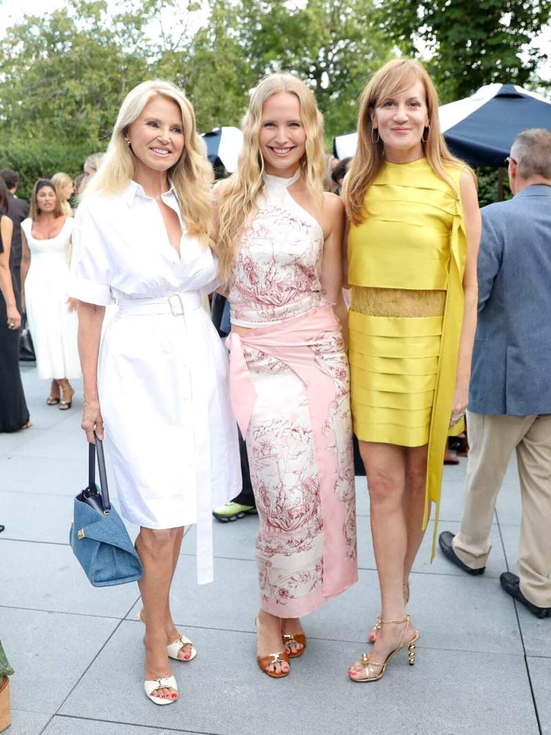 Christie Brinkley, Sailor Brinkley-Cook, Daniella Vitale attended Ferragamo’s intimate dinner on Friday, July 24, 2026, celebrating Ferragamo’s return to the Hamptons, co-hosted by Daniella Vitale (CEO of Ferragamo Americas) and Gabrielle Union-Wade. The evening brought together an exceptional group of guests from the fashion, entertainment, creative, and art worlds for a memorable celebration. Credit: Neil Rasmus/BFA.com)