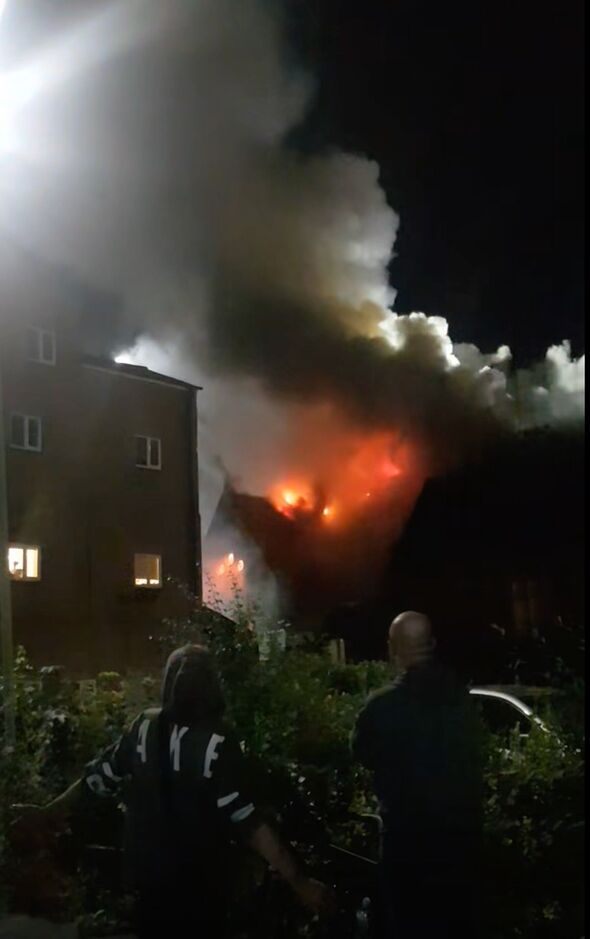 Leicester church fire sends huge clouds of smoke over the city as firefighters battle the blaze at St Andrew's Church.