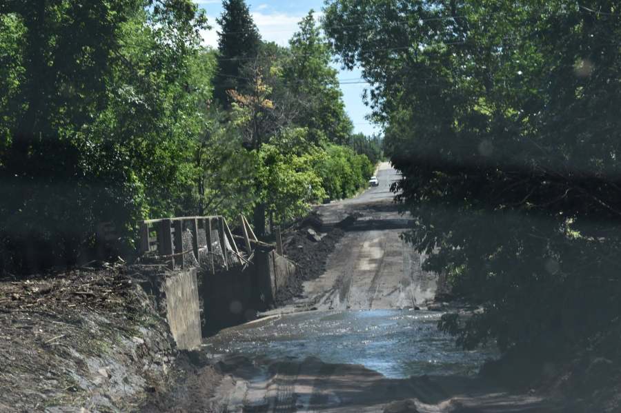 Aftermath of flooding in Beulah