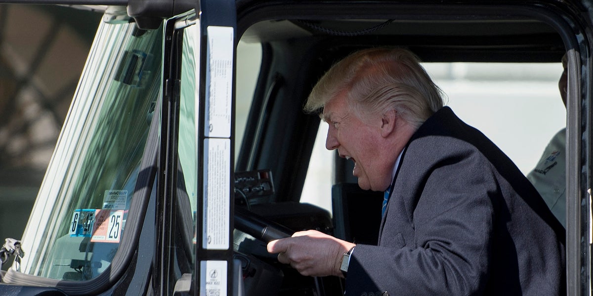 Trump Launches Initiative To Encourage Veterans To Become Truck Drivers
