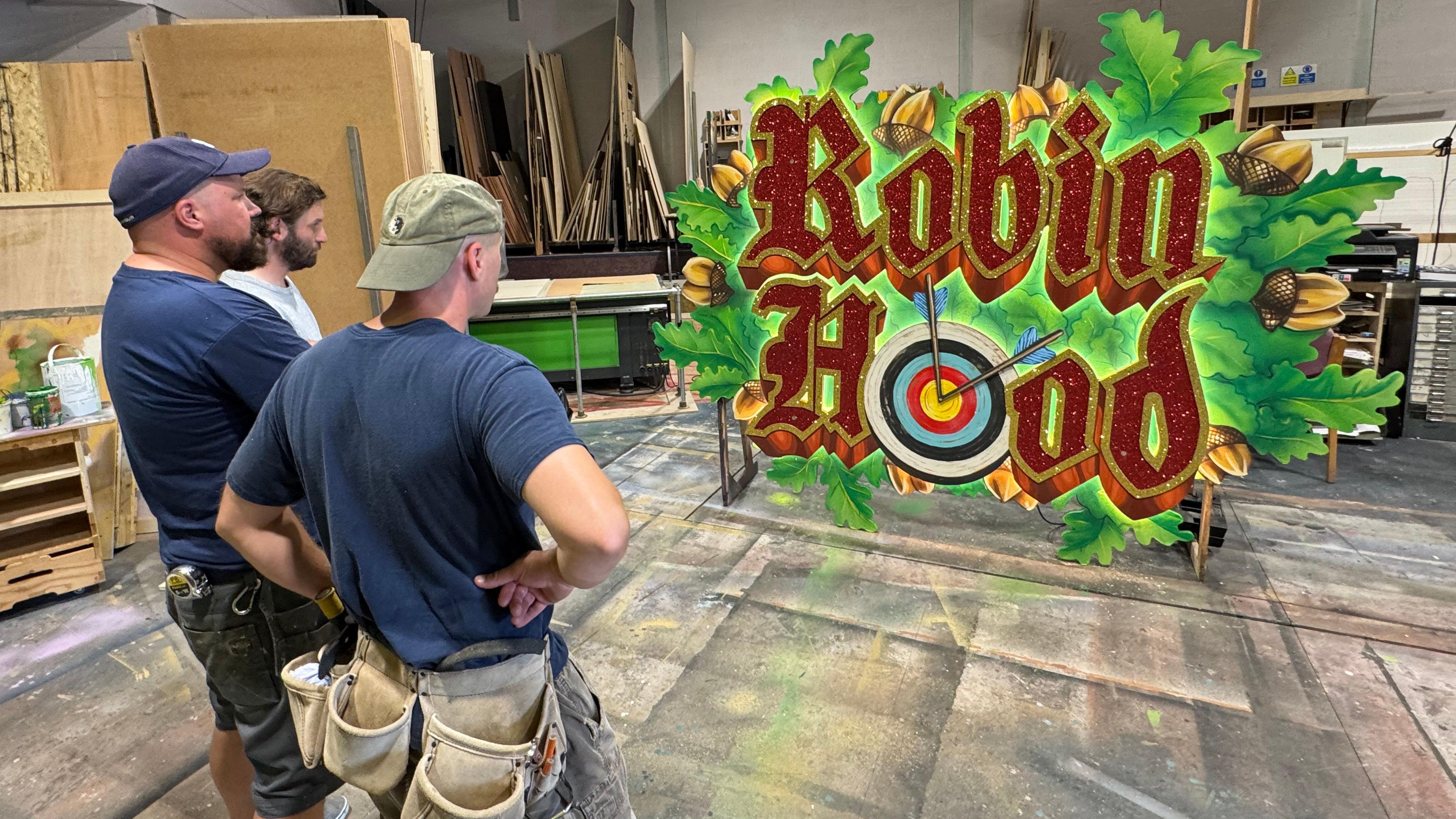 New Photo - Building panto sets in heatwave is 'quite surreal'