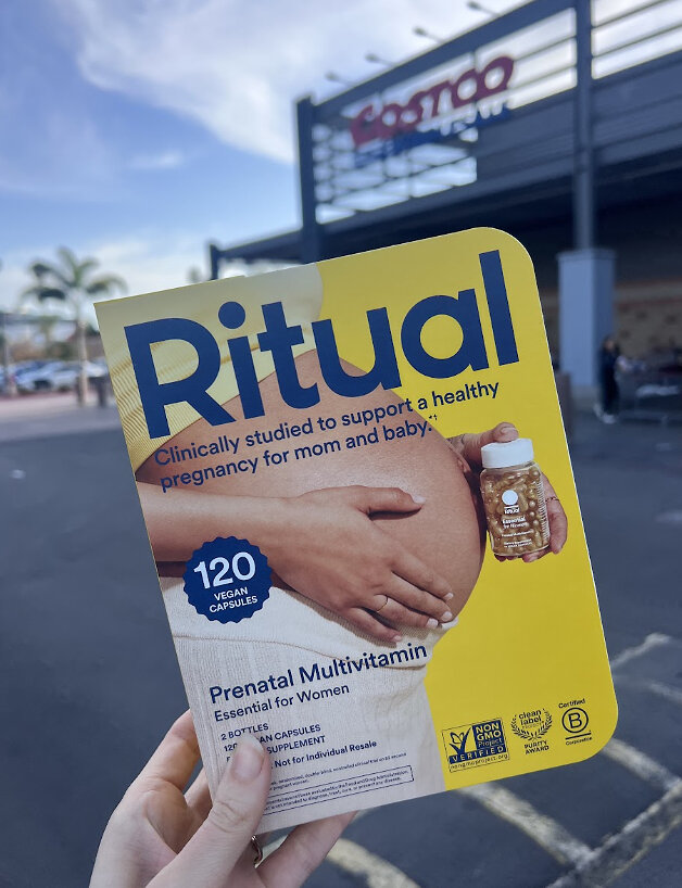 Ritual's Essential Prenatal--the #1 best-selling prenatal backed by its own human clinical trial--is now available at Costco locations nationwide.