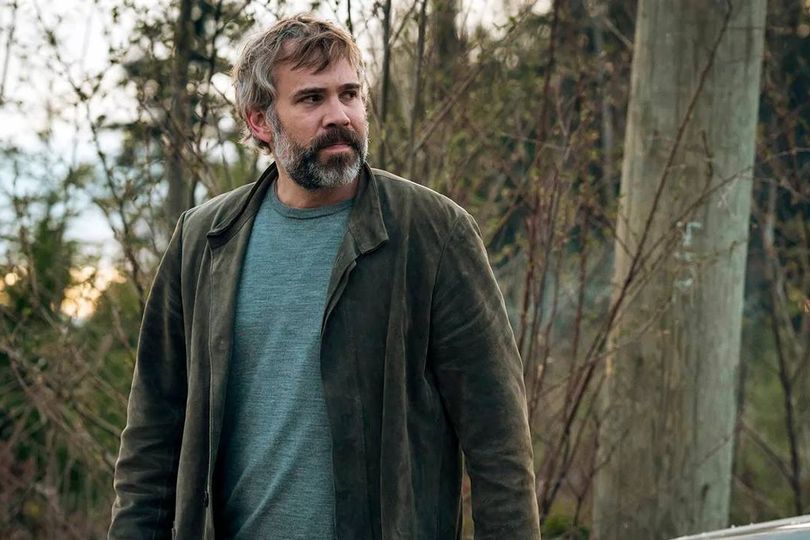 Bearded man in the woods