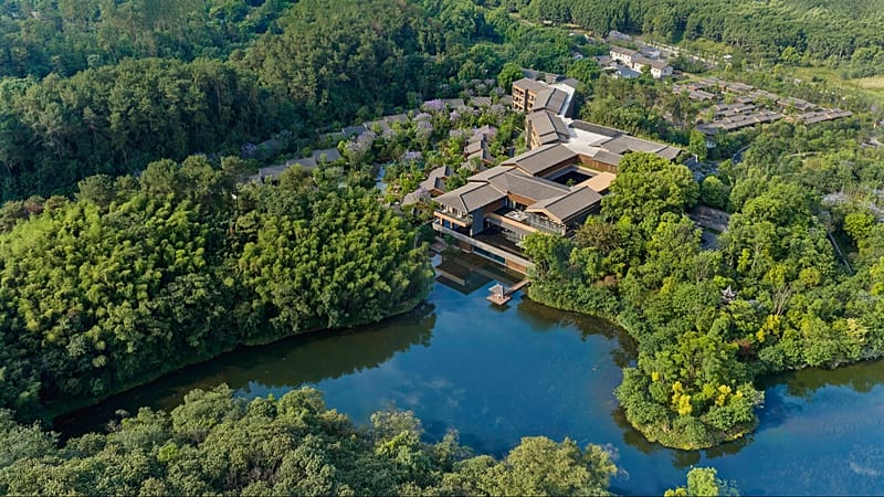 Banyan Tree's new luxury mountainside resort in China has hot spring pools and a bamboo forest trail
