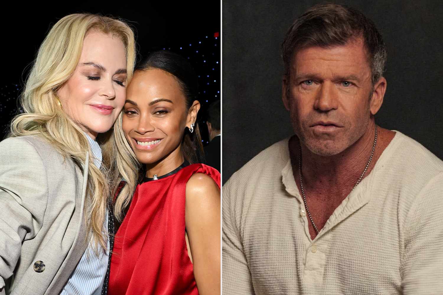 Zoe Saldaña Reveals She and Nicole Kidman ‘Tag Team' Finding ‘Lioness' Creator Taylor Sheridan Between Scenes (Exclusive)