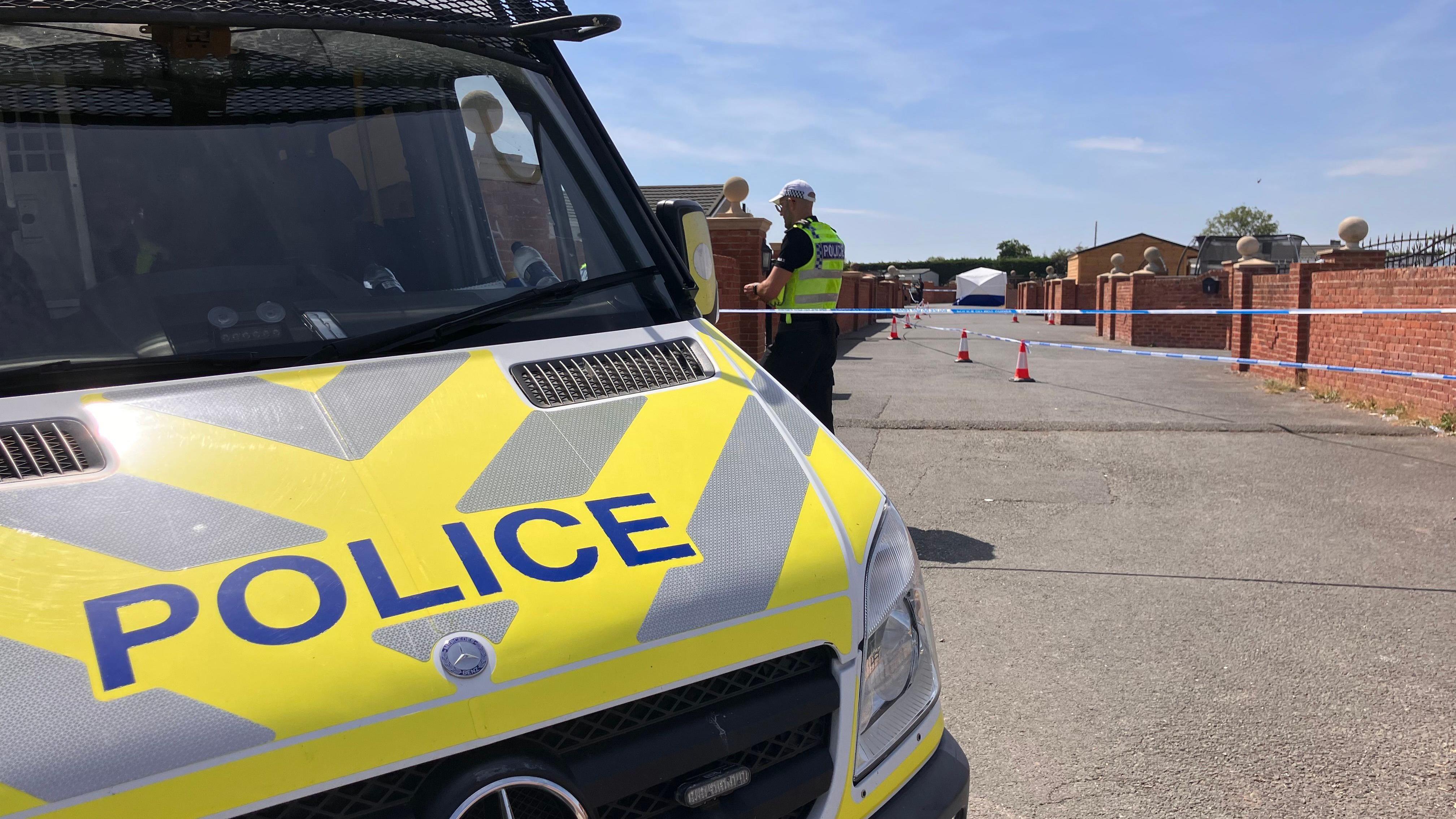Murder arrest after shooting at travellers' site