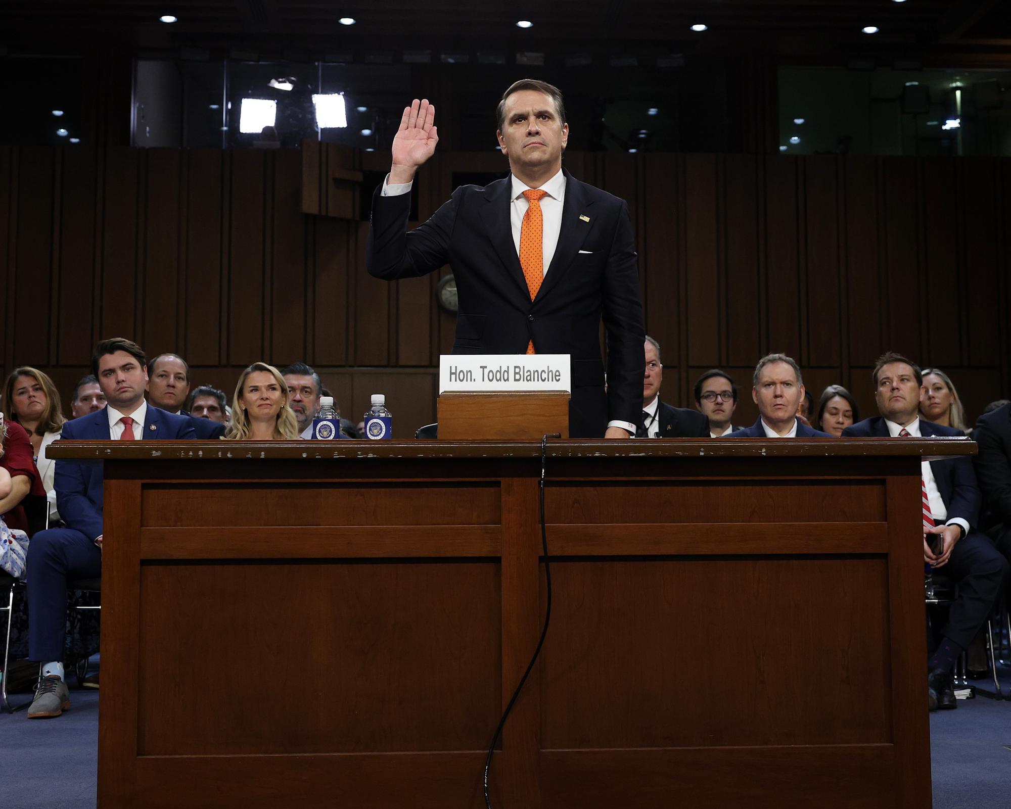 Todd Blanche's attorney general nomination will advance to full US Senate vote
