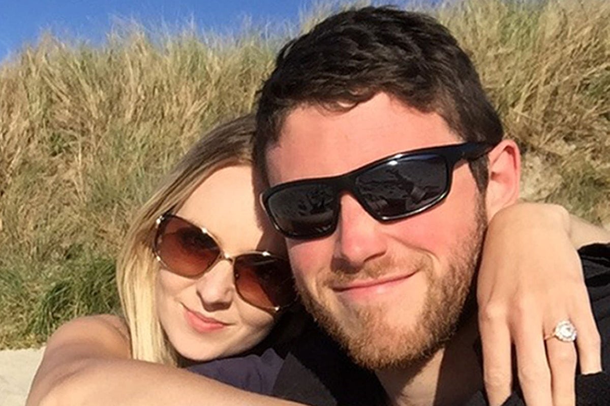 PC Andrew Harper with his wife, Lissie (Thames Valley Police)