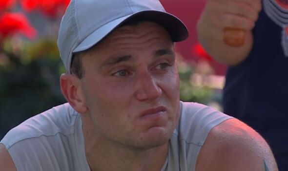 Jack Draper returns to tennis court hours after bursting into tears mid-match
