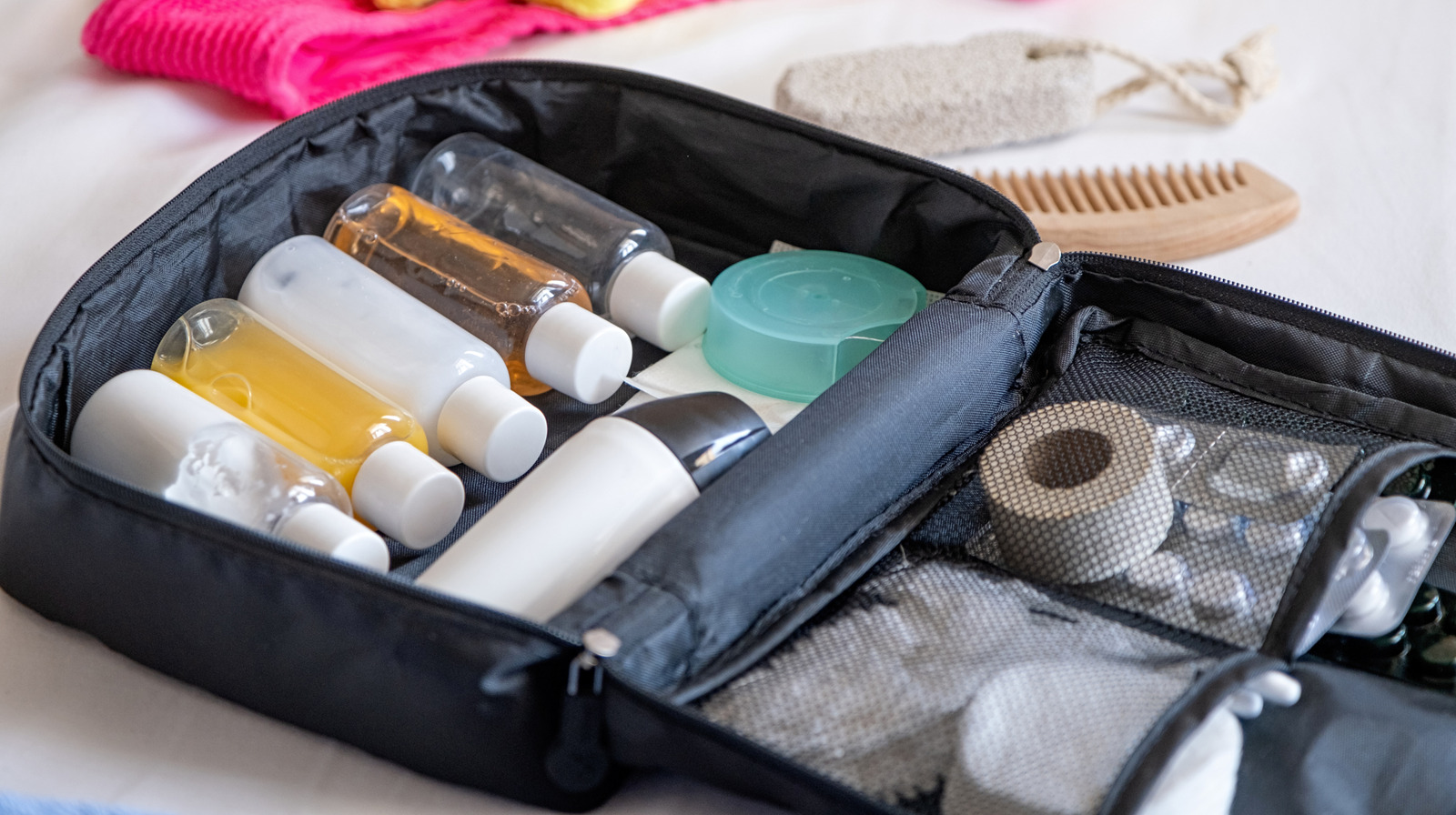 TikTok's Hack To Save Toiletry Packing Space Requires A Common Item You Likely Already Have On Hand