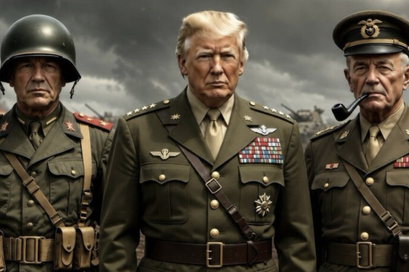 'Draft dodger' Trump accused of 'stolen valor' after posting himself as a General