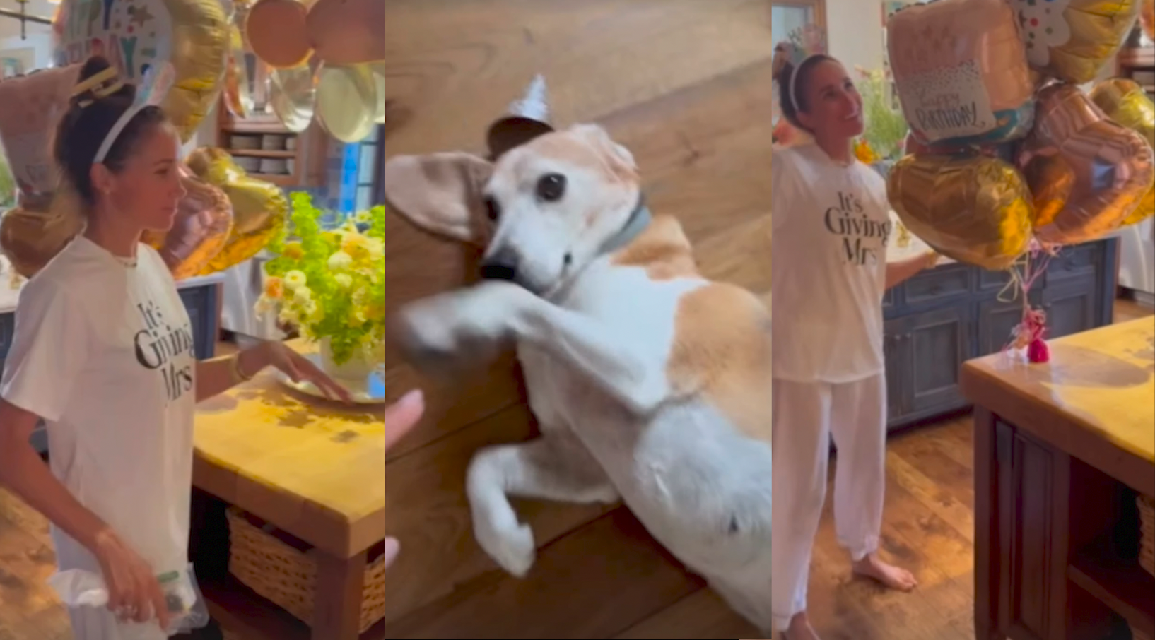 Meghan Markle shares video of her dancing around her kitchen while Harry films on her birthday