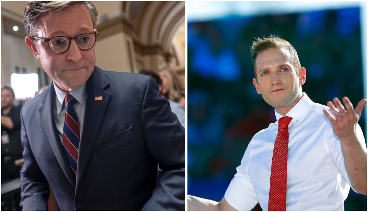 Mike Johnson Says Embattled House Republican's Fate Is ‘an Issue for the Voters'