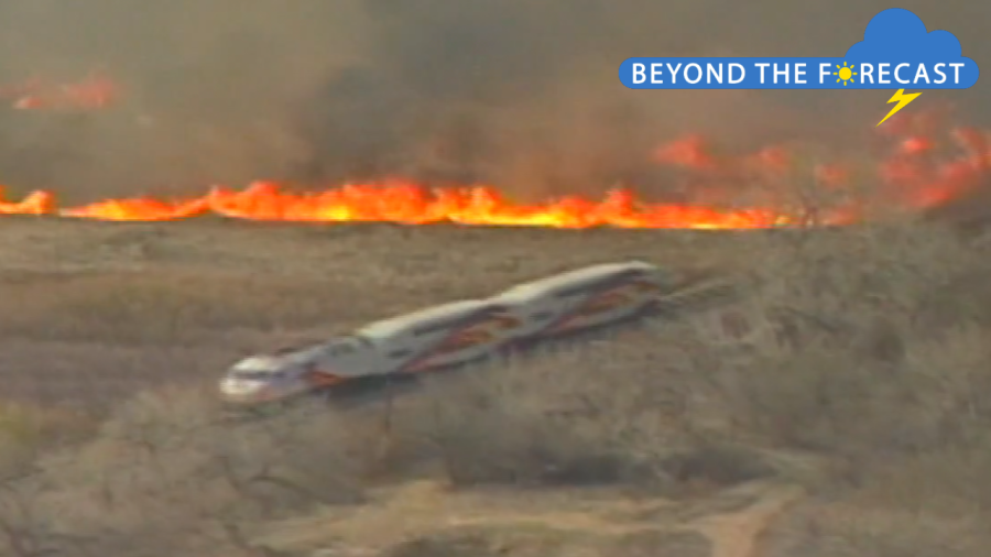 Rail Runner drives through wildfire & bizarre videos: Beyond the Forecast