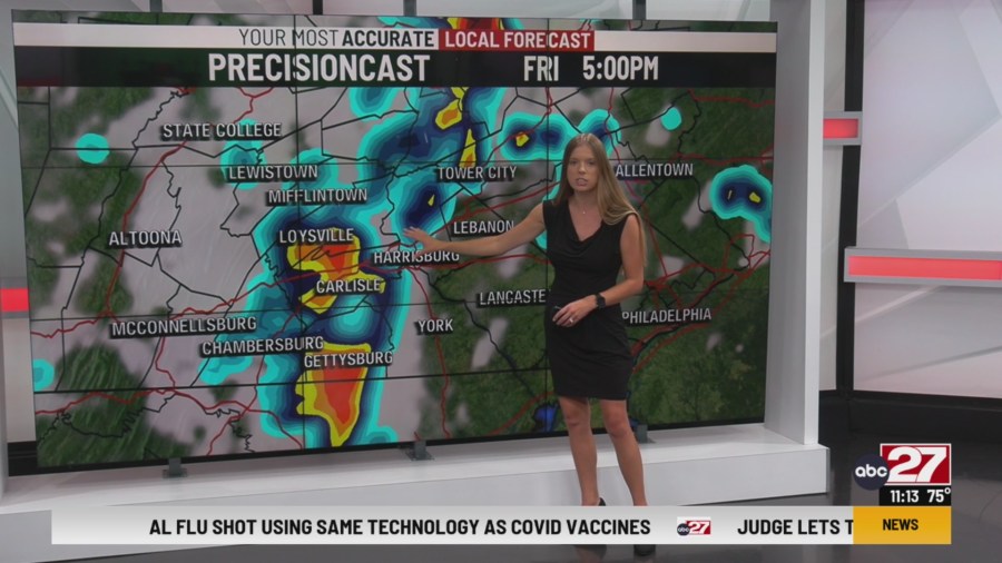 High humidity remains through the weekend with daily downpours and thunderstorms