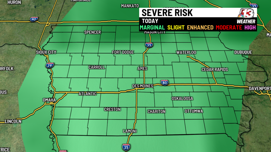 Severe storm chances increasing for Iowa