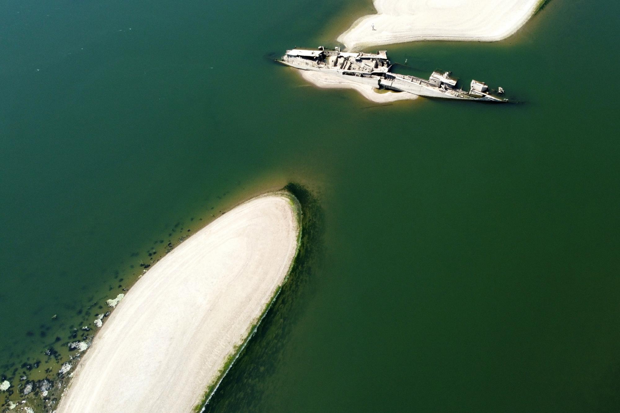 Nazi shipwrecks emerge from the depths as Europe's Danube dries ups